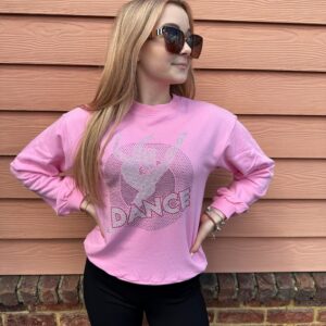 Bluza DANCE różowa bez kaptura r. S